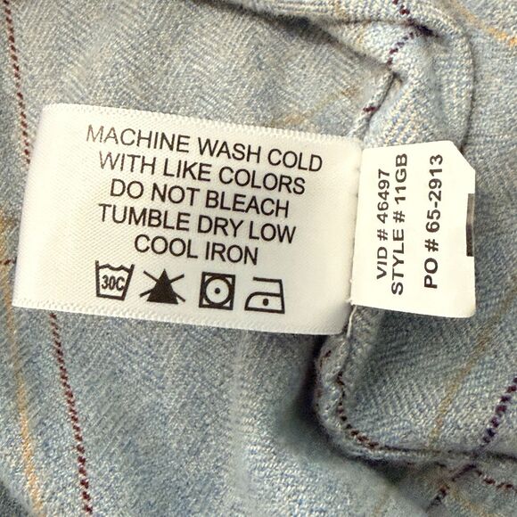 Orvis Fairbanks Flannel Shirt Mens Large Classic Fit Button Up Long Sleeve - Picture 10 of 11